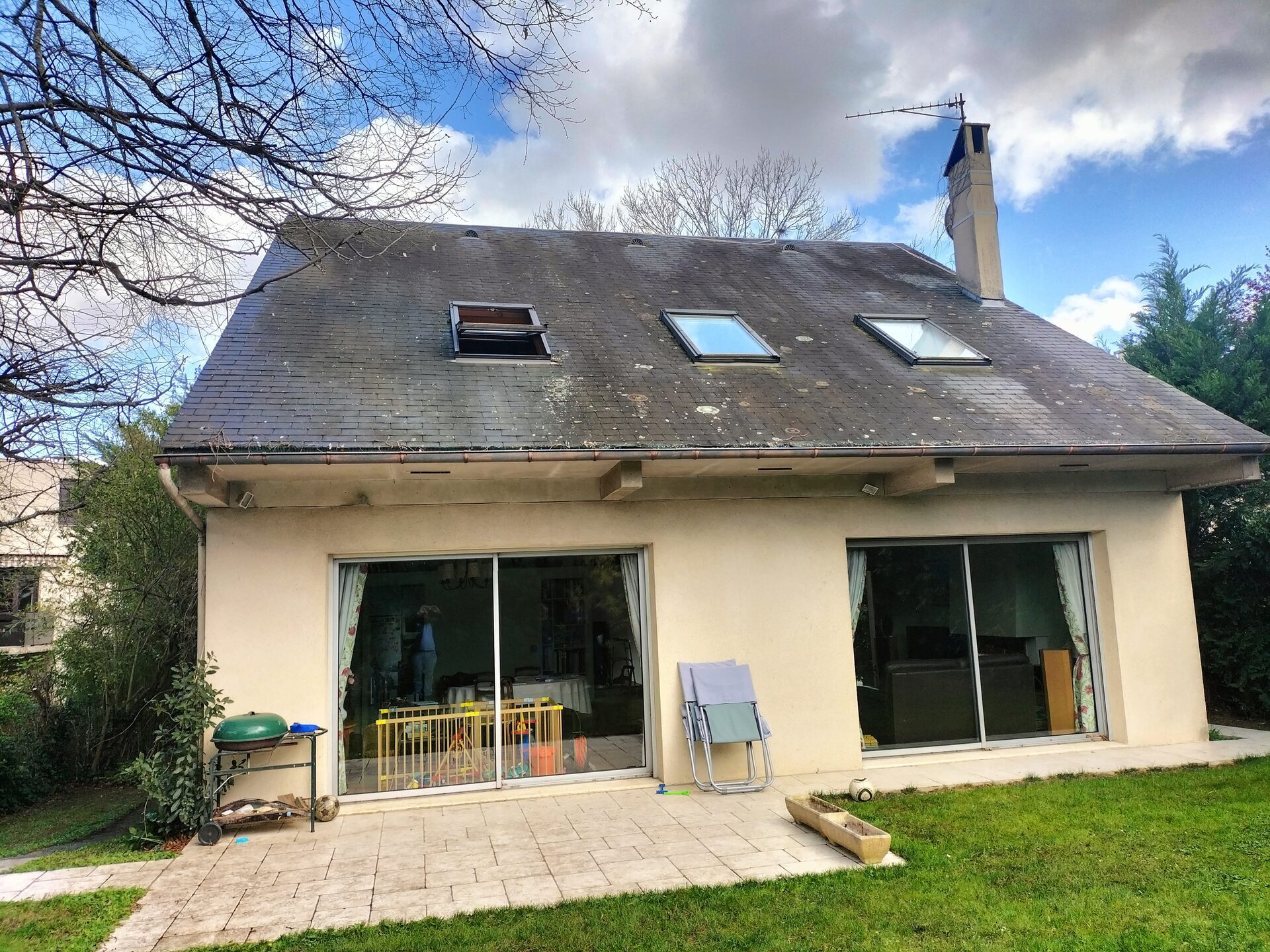 Avant rénovation ardoise Seignosse